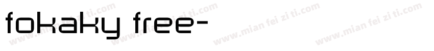 fokaky free字体转换